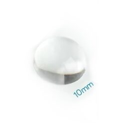 عيون زجاج شفاف مقاس 10