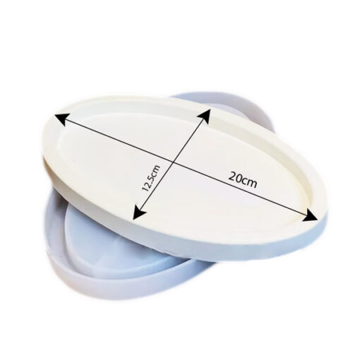 طبق بيضاوي بحواف 20cm